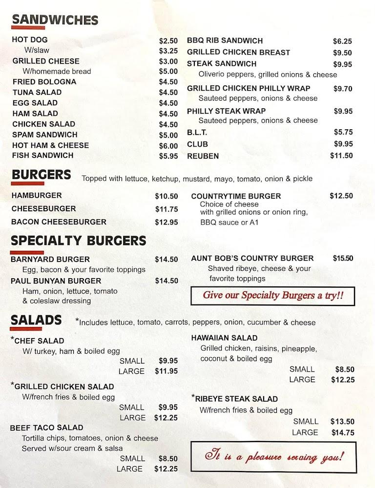 Country Time Cooking Menu image 3